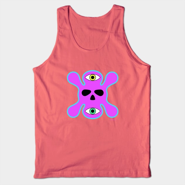 X Eyes - pink Tank Top by patrou